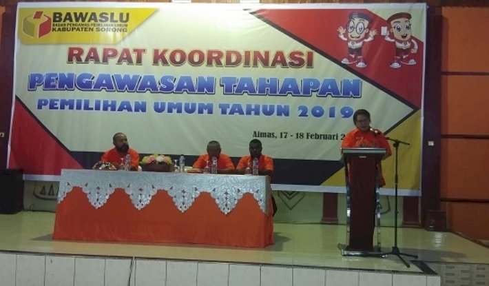 Rapat Kordinasi Pengawasan Tahapan Pemilu 2019