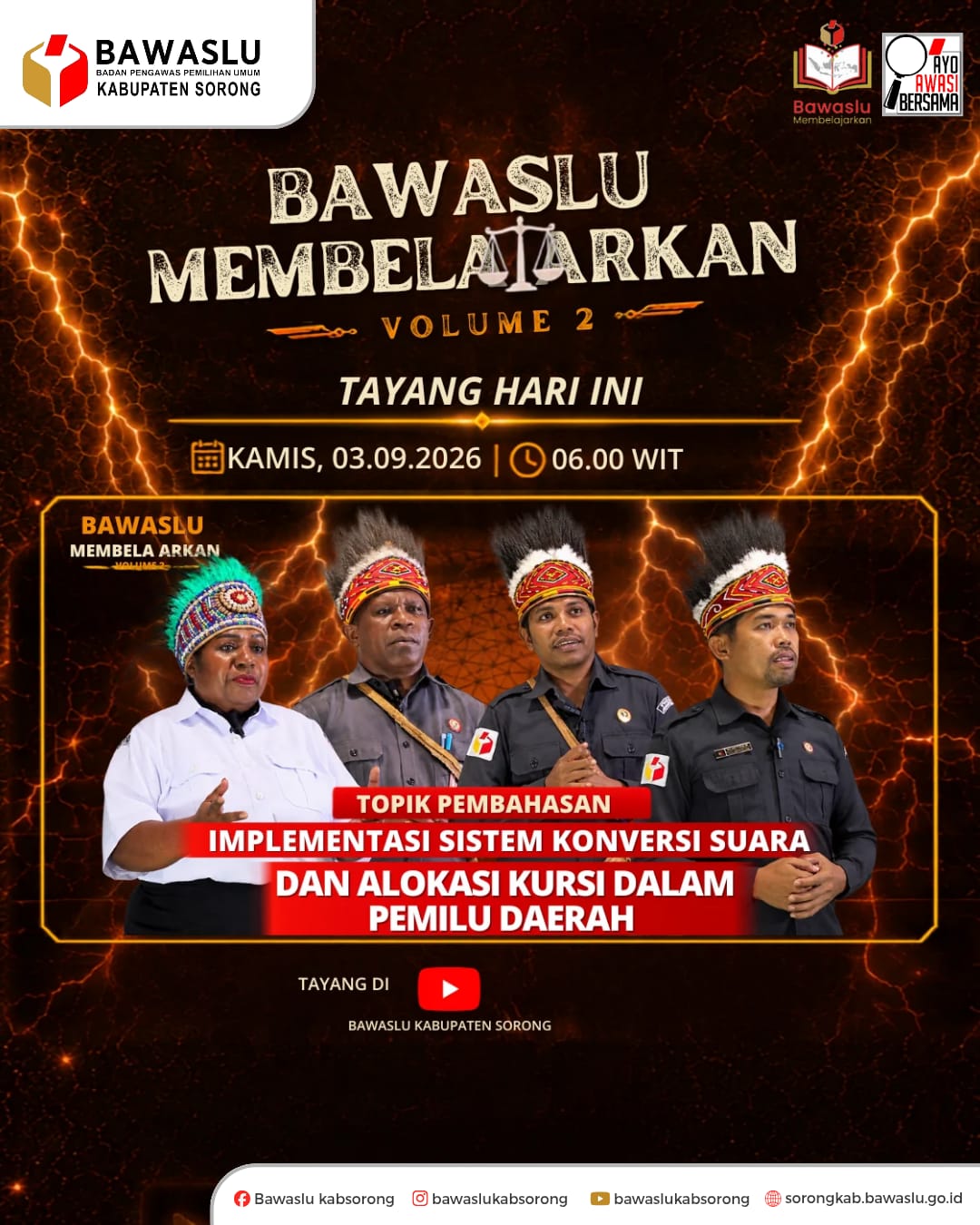Bawaslu Membelajarkan Vol. II Tayang, Bahas Implementasi Konversi Suara dan Alokasi Kursi dalam Pemilu Daerah