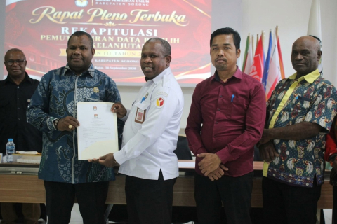 Bawaslu Kabupaten Sorong Ikuti Rapat Pleno Pemutakhiran Data Pemilih Berkelanjutan Triwulan III Tahun 2026