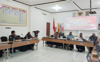 Bawaslu Kabupaten Sorong Hadiri Rakor dan Pencermatan PDPB Triwulan III Tahun 2026